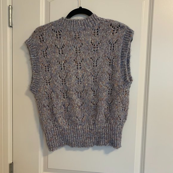 Soaked in luxury , Blue knit sweater vest, Size M - Picture 4 of 4